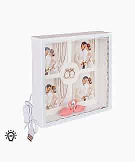 3D LED'li Kuğu Fotoğraf Çerçevesi